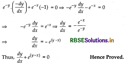 RBSE Class 12 Maths Important Questions Chapter 5 Continuity and Differentiability 38