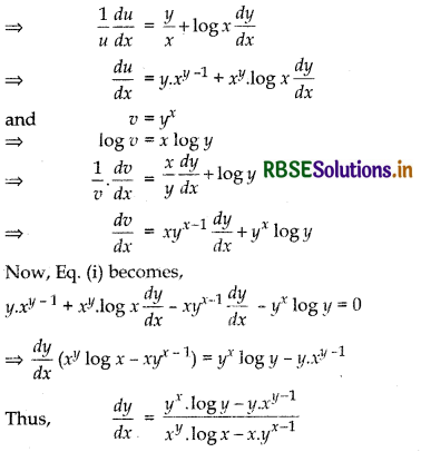 RBSE Class 12 Maths Important Questions Chapter 5 Continuity and Differentiability 47