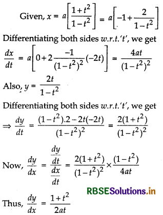 RBSE Class 12 Maths Important Questions Chapter 5 Continuity and Differentiability 49