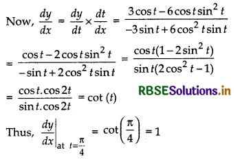 RBSE Class 12 Maths Important Questions Chapter 5 Continuity and Differentiability 53