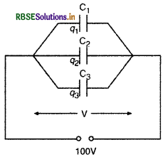 RBSE Solutions for Class 12 Physics Chapter 2 स्थिर वैद्युत विभव तथा धारिता 6