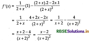 RBSE Class 12 Maths Important Questions Chapter 6 Application of Derivatives 10