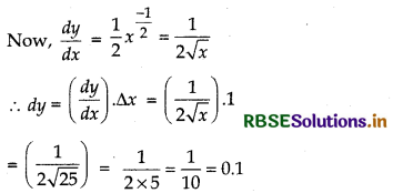 RBSE Class 12 Maths Important Questions Chapter 6 Application of Derivatives 19