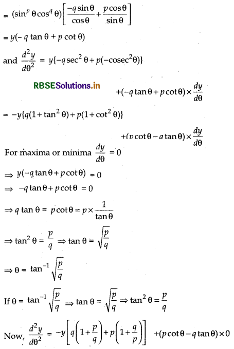 RBSE Class 12 Maths Important Questions Chapter 6 Application of Derivatives 31