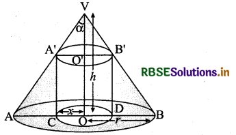 RBSE Class 12 Maths Important Questions Chapter 6 Application of Derivatives 36