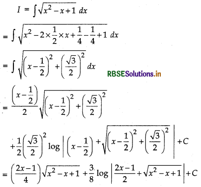 RBSE Class 12 Maths Important Questions Chapter 7 Integrals 30
