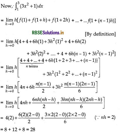 RBSE Class 12 Maths Important Questions Chapter 7 Integrals 34