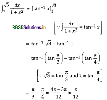 RBSE Class 12 Maths Important Questions Chapter 7 Integrals 38