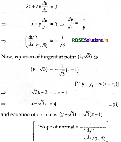 RBSE Class 12 Maths Important Questions Chapter 8 Application of Integrals 5