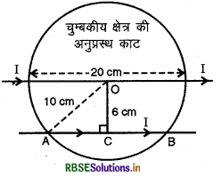RBSE Solutions for Class 12 Physics Chapter 4 गतिमान आवेश और चुंबकत्व 6