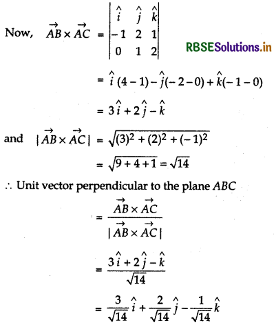  RBSE Class 12 Maths Important Questions Chapter 10 Vector Algebra 7