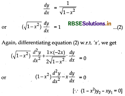 RBSE Class 12 Maths Important Questions Chapter 9 Differential Equations 2