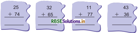 RBSE 3rd Class Maths Solutions Chapter 2 दो अंकों की संख्याओं की जोड़ 1
