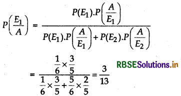 RBSE Class 12 Maths Important Questions Chapter 13 Probability 12