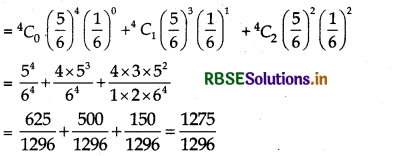 RBSE Class 12 Maths Important Questions Chapter 13 Probability 18