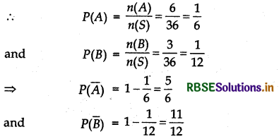 RBSE Class 12 Maths Important Questions Chapter 13 Probability 9