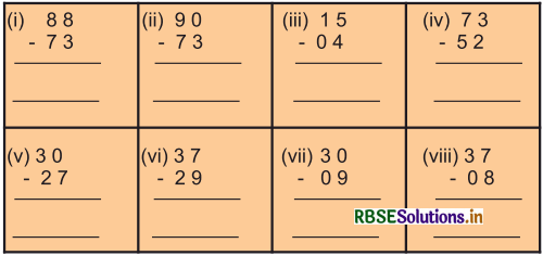 RBSE 3rd Class Maths Solutions Chapter 3 घटाव 17
