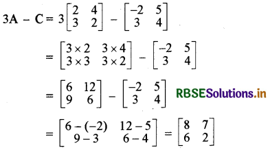 RBSE Solutions for Class 12 Maths Chapter 3 आव्यूह Ex 3.2 3