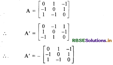 RBSE Solutions for Class 12 Maths Chapter 3 आव्यूह Ex 3.3 12