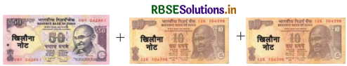 RBSE 3rd Class Maths Solutions Chapter 7 भारतीय मुद्रा 10