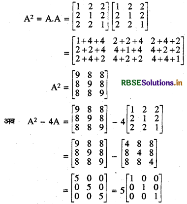 RBSE Class 12 Maths Important Questions Chapter 3 आव्यूह 12