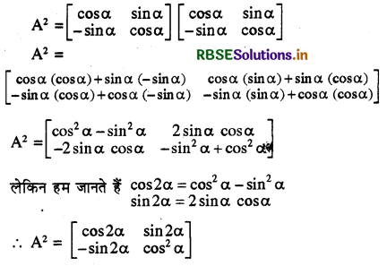 RBSE Class 12 Maths Important Questions Chapter 3 आव्यूह 4