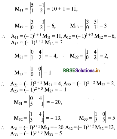 RBSE Solutions for Class 12 Maths Chapter 4 सारणिक Ex 4.4 2