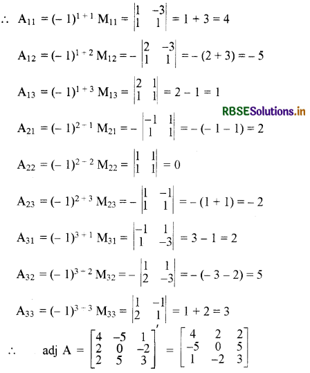 RBSE Solutions for Class 12 Maths Chapter 4 सारणिक Ex 4.6 10