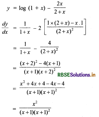  RBSE Solutions for Class 12 Maths Chapter 6 अवकलज के अनुप्रयोग Ex 6.2 4