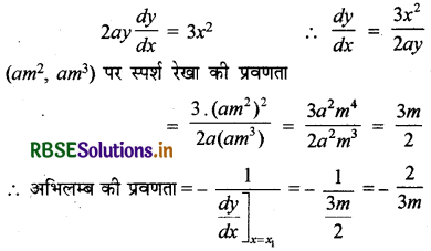 RBSE Solutions for Class 12 Maths Chapter 6 अवकलज के अनुप्रयोग Ex 6.3 10