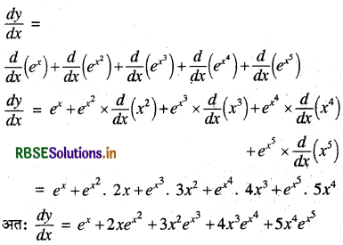 RBSE Solutions for Class 12 Maths Chapter 5 सांतत्य तथा अवकलनीयता Ex 5.4 5