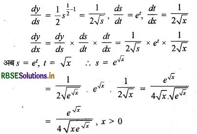 RBSE Solutions for Class 12 Maths Chapter 5 सांतत्य तथा अवकलनीयता Ex 5.4 6