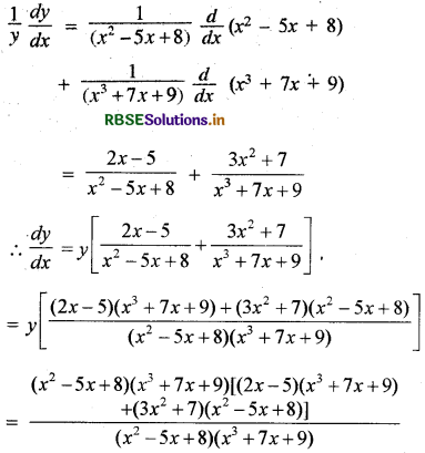 RBSE Solutions for Class 12 Maths Chapter 5 सांतत्य तथा अवकलनीयता Ex 5.5 19