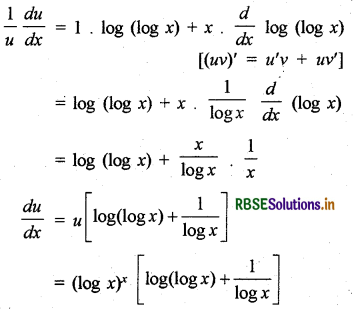 RBSE Solutions for Class 12 Maths Chapter 5 सांतत्य तथा अवकलनीयता Ex 5.5 7