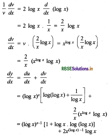 RBSE Solutions for Class 12 Maths Chapter 5 सांतत्य तथा अवकलनीयता Ex 5.5 8