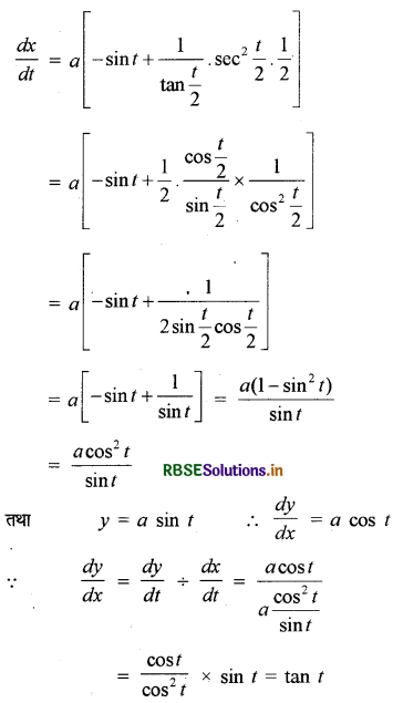 RBSE Solutions for Class 12 Maths Chapter 5 सांतत्य तथा अवकलनीयता Ex 5.6 9