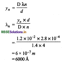 RBSE Solutions for Class 12 Physics Chapter 10 तरंग-प्रकाशिकी 2