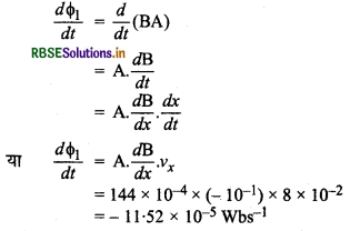 RBSE Solutions for Class 12 Physics Chapter 6 वैद्युत चुंबकीय प्रेरण 11