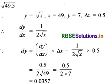 RBSE Solutions for Class 12 Maths Chapter 6 अवकलज के अनुप्रयोग Ex 6.4 2
