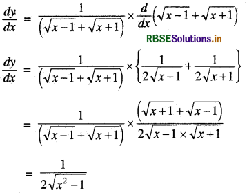 RBSE Class 12 Maths Important Questions Chapter 5 सांतत्य तथा अवकलनीयता 32