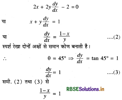 RBSE Class 12 Maths Important Questions Chapter 6 अवकलज के अनुप्रयोग 11