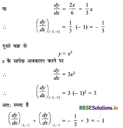 RBSE Class 12 Maths Important Questions Chapter 6 अवकलज के अनुप्रयोग 12