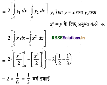 RBSE Solutions for Class 12 Maths Chapter 8 समाकलनों के अनुप्रयोग विविध प्रश्नावली 18