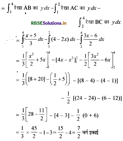 RBSE Solutions for Class 12 Maths Chapter 8 समाकलनों के अनुप्रयोग विविध प्रश्नावली 22
