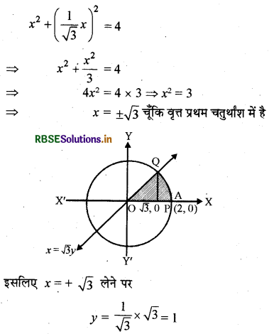 RBSE Solutions for Class 12 Maths Chapter 8 समाकलनों के अनुप्रयोग Ex 8.1 10