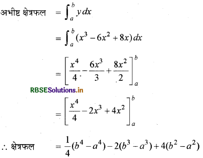 RBSE Class 12 Maths Important Questions Chapter 8 समाकलनों के अनुप्रयोग 12