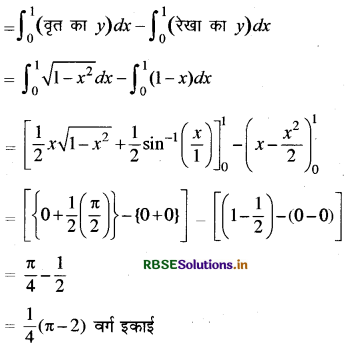 RBSE Class 12 Maths Important Questions Chapter 8 समाकलनों के अनुप्रयोग 18