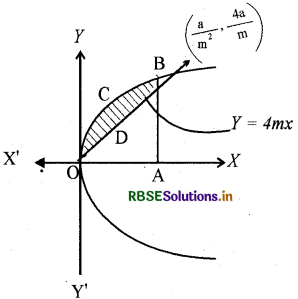 RBSE Class 12 Maths Important Questions Chapter 8 समाकलनों के अनुप्रयोग 23