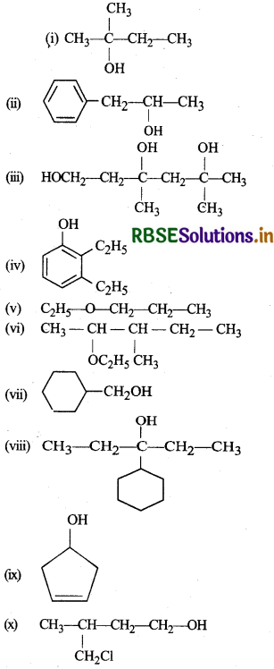 RBSE Solutions for Class 12 Chemistry Chapter 11 ऐल्कोहॉल, फीनॉल एवं ईथर 35