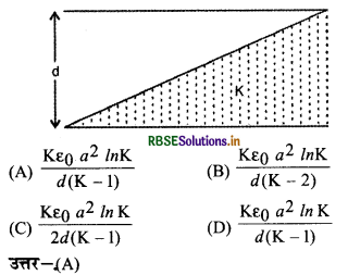 RBSE Class 12 Physics Important Questions Chapter 2 स्थिर वैद्युत विभव तथा धारिता 55